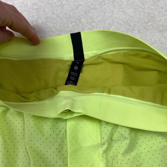 Lululemon Mens Surge Short Lined Special Edition 6" Faded Zap Neon Green M - Picture 5 of 9